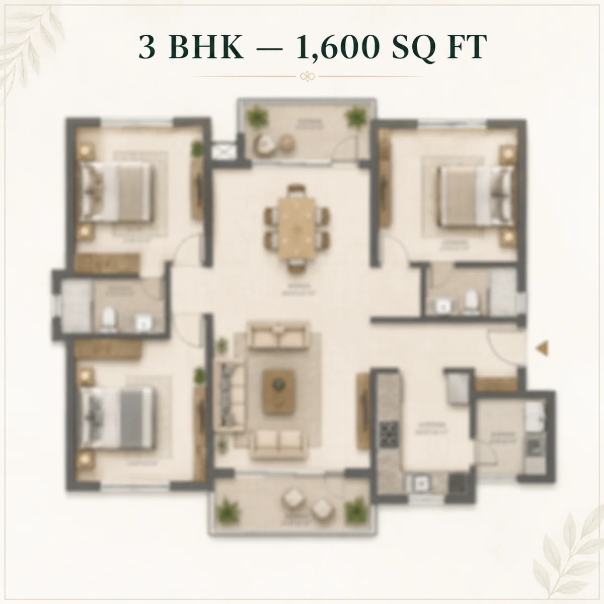 Prestige Springwood floor plan option 1